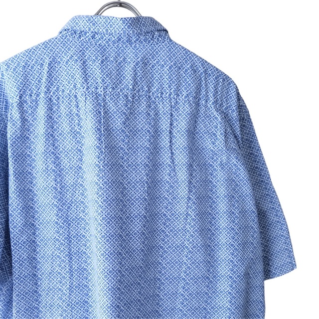 NAUTICA(ノーティカ)の00s NAUTICA Blue Flower Pattern Shirt メンズのトップス(シャツ)の商品写真