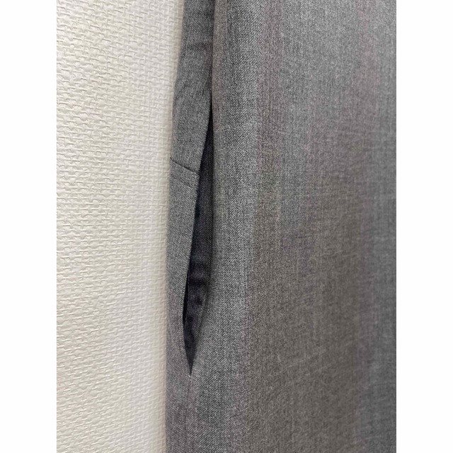 Foxey 42 size フォクシー42サイズ 半袖ウールワンピース グレー