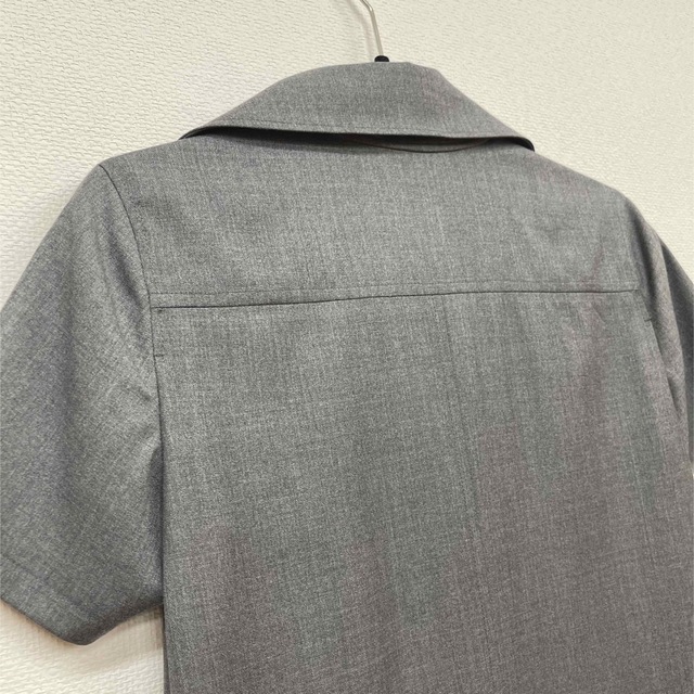 Foxey 42 size フォクシー42サイズ 半袖ウールワンピース グレー