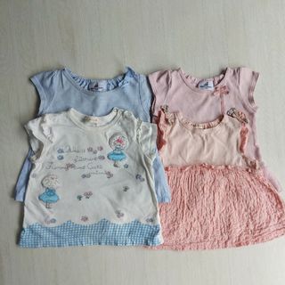 ペアレンツドリーム(Parents Dream)のシャツ　トップス　半袖　80　ベビー　夏　女の子　まとめ　Tシャツ(シャツ/カットソー)