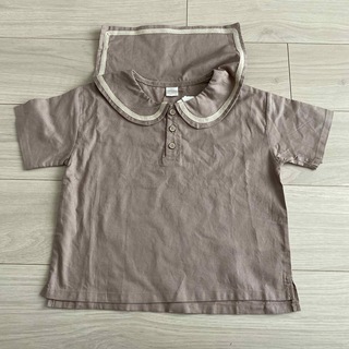 テータテート(tete a tete)のtete a tete セーラー襟 リネンシャツ 110cm(Tシャツ/カットソー)