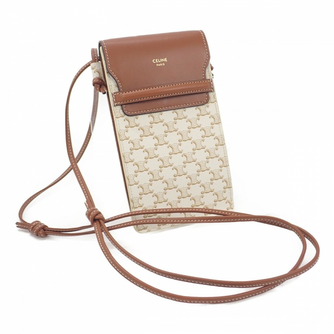 セリーヌ celine フラップ付モバイルポーチ-