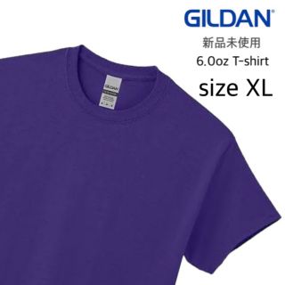 ギルタン(GILDAN)の【ギルダン】新品未使用 ウルトラコットン 6oz 無地 半袖Tシャツ 紫 XL(Tシャツ/カットソー(半袖/袖なし))