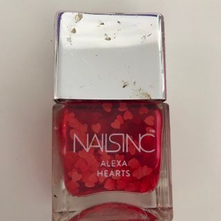 セフォラ(Sephora)のネイルズインク　Nails Incマニキュア【ラメ入り】赤　レッド(マニキュア)