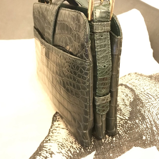 良品☆ リアル クロコダイル ショルダーバッグ | bewnet.com.br