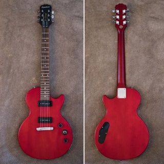 エピフォン(Epiphone)の送料込み！ エピフォン レスポールスペシャル P-90 バダス付属(エレキギター)