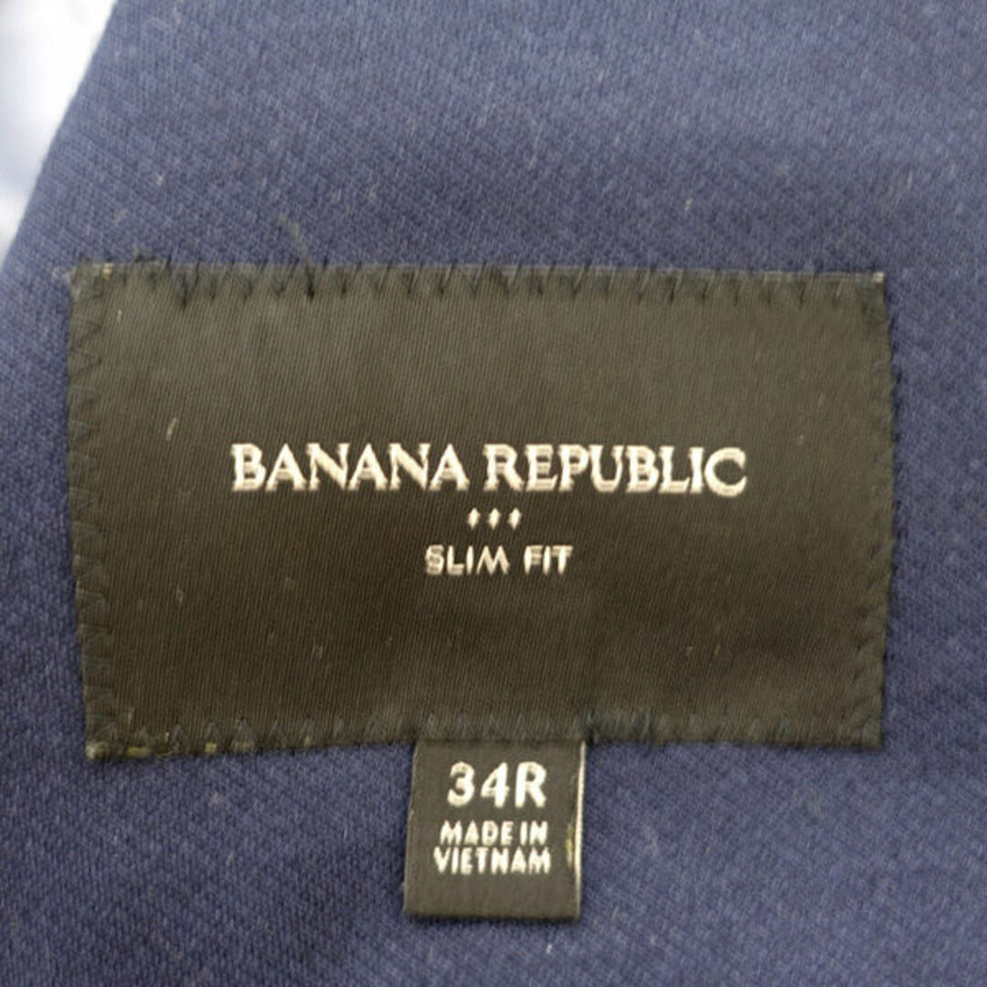 Banana Republic(バナナリパブリック)のBANANA REPUBLIC / バナナリパブリック ◆テーラージャケット/2B/シングル/ネイビー/サイズ34R（S） 【メンズ/MEN/男性/ボーイズ/紳士】  メンズファッション  [0220363926] メンズのジャケット/アウター(その他)の商品写真