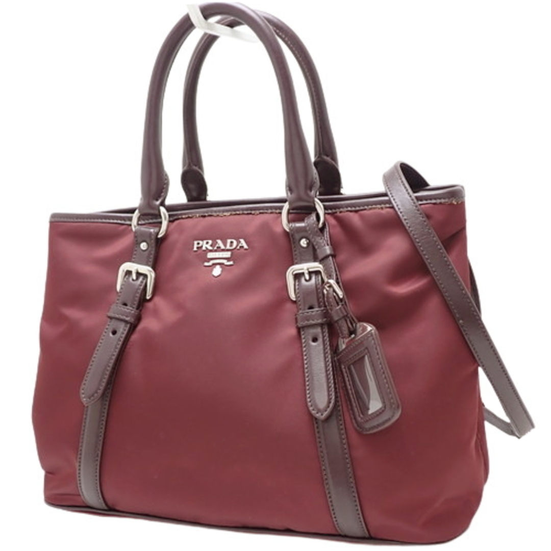 PRADA - プラダハンドバッグ ロゴ 2WAY バッグ ナイロン レザー