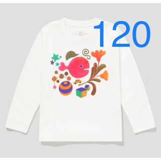 グラニフ(Design Tshirts Store graniph)のグラニフ　 きんぎょがにげたカバー　五味太郎　長袖Tシャツ　120 ロンT(絵本/児童書)