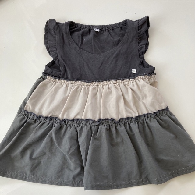 しまむら(シマムラ)のしまむら＊半袖トップス 100cm キッズ/ベビー/マタニティのキッズ服女の子用(90cm~)(Tシャツ/カットソー)の商品写真