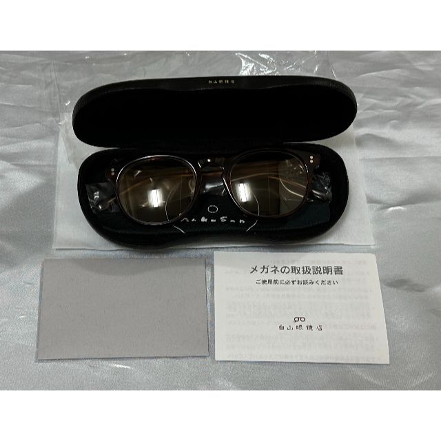 売れ済卸値 白山眼鏡店 MAYFAIR model 2022 ハバナ ブラウン ジョン