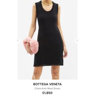 ボッテガヴェネタ(Bottega Veneta)のボッテガヴェネタ  ウール  チェーン ワンピース(ひざ丈ワンピース)