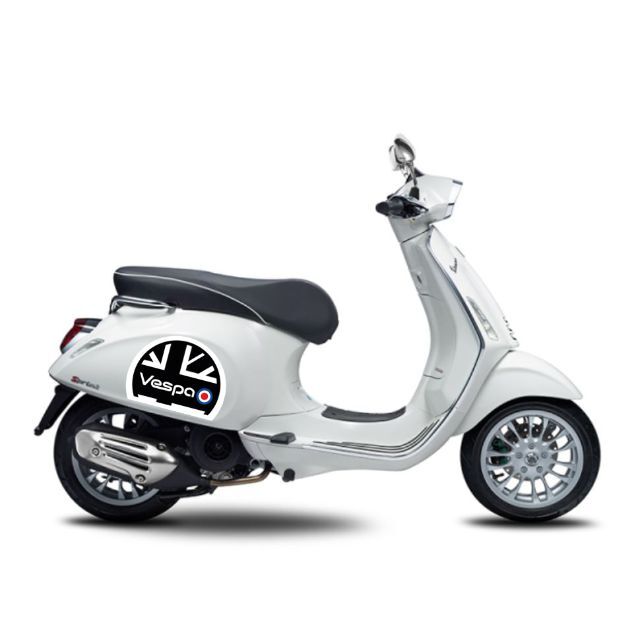 ベスパ(Vespa) サイドボディステッカー 2枚セットNEW 自動車/バイクのバイク(ステッカー)の商品写真