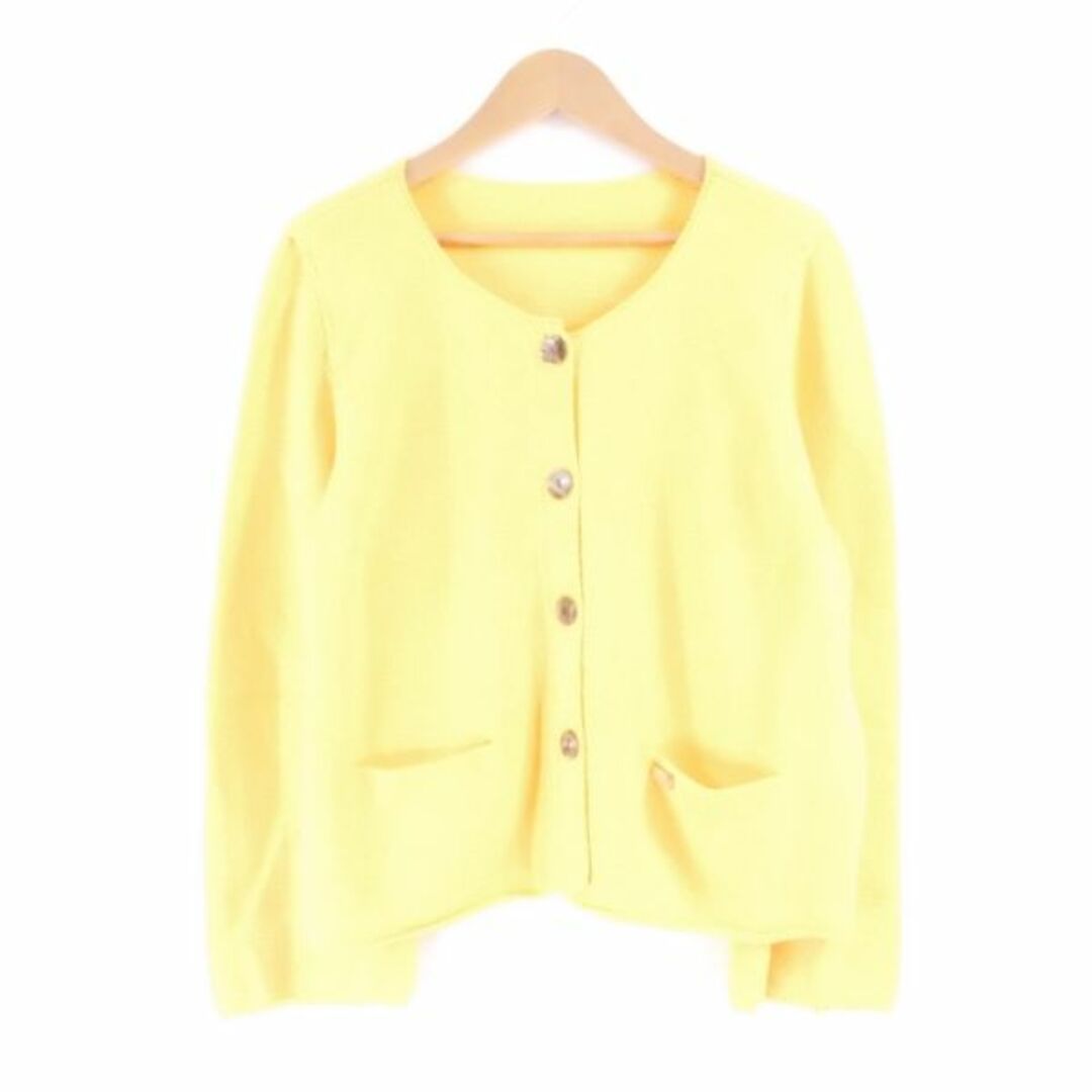 フォクシー人気!エブリデイカーディガン38超美品 イエロー