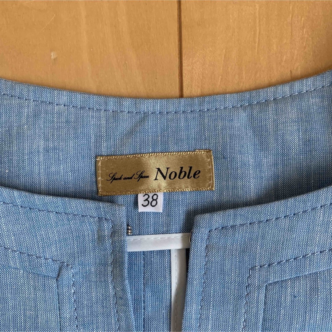 ♪ 新品　spick and span Noble 7分袖 ノーカラージャケット