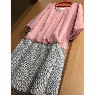 プロポーションボディドレッシング(PROPORTION BODY DRESSING)の3☆プロポーション☆ピーチピンクなドッキンワンピース♪(ミニワンピース)