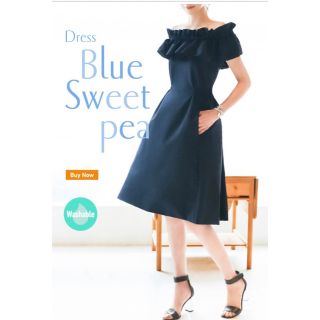 フォクシー(FOXEY)のフォクシー デイジーリン ワンピース　Blue Sweet pea現行品(ひざ丈ワンピース)