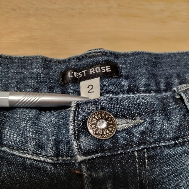 LEST  ROSE デニム　ハーフパンツ　サイズ2　M　ハーフデニム レディースのパンツ(ハーフパンツ)の商品写真