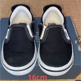 ヴァンズ(VANS)のキッズ 【VANS】 スリッポン BLACK 16cm(スニーカー)