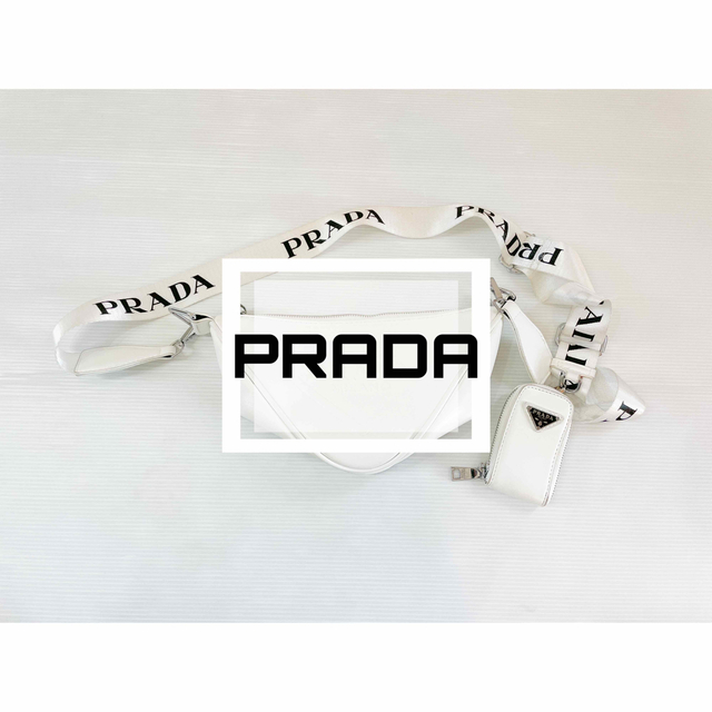 PRADA - 即購入◎値下げ‼︎PRADAトライアングルレザーショルダーバック ...