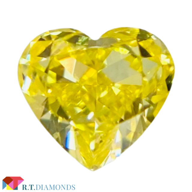 FANCY INTENSE YELLOW 0.151ct HS/RT2048