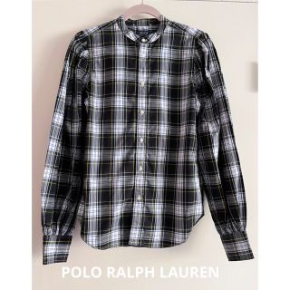 ポロラルフローレン(POLO RALPH LAUREN)のPOLO ラルフローレン　タータンチェック　パフスリーブ　シャツ　米国購入　新品(シャツ/ブラウス(長袖/七分))