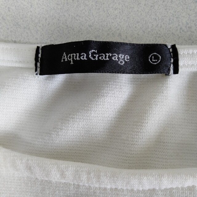 aquagarage(アクアガレージ)のaquagarage  ボートネック　ワイドスリーブトップス　長袖Tシャツ レディースのトップス(カットソー(長袖/七分))の商品写真