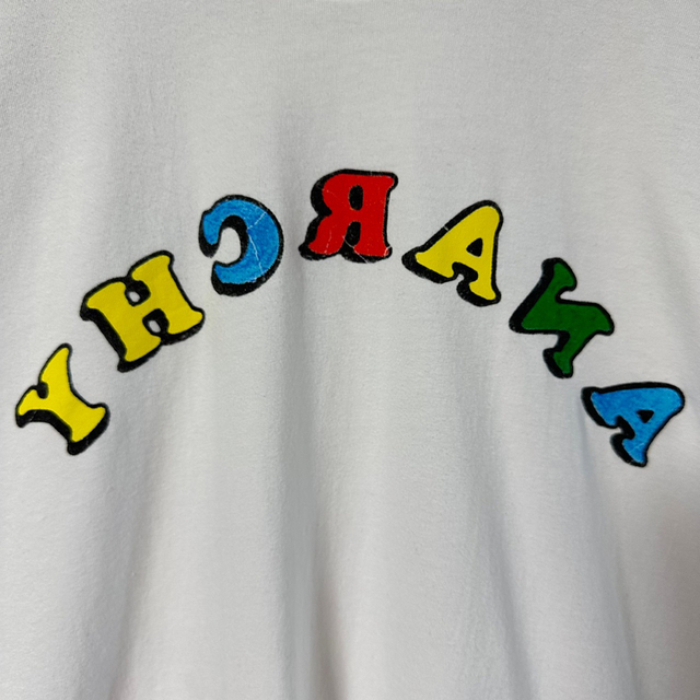 supreme シュプリーム Tシャツ XL センターロゴ アナーキー プリント supreme シュプリーム Tシャツ XL センターロゴ アナーキー プリント