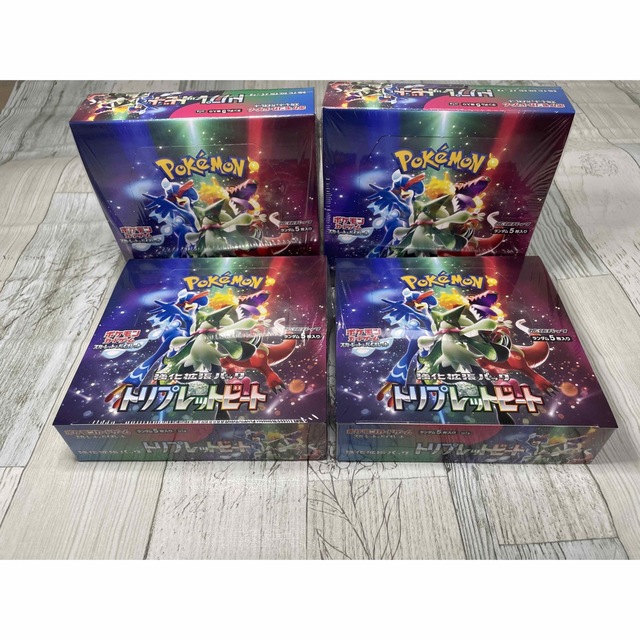 ポケモンカード トリプレットビート 4box シュリンクつきの通販 by