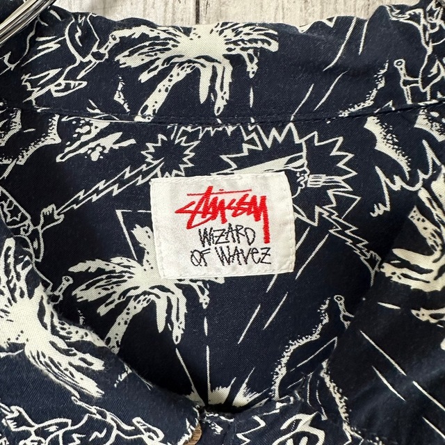 STUSSY(ステューシー)のstussy ステューシー アロハシャツ L 総柄 SSリンク 半袖シャツ メンズのトップス(シャツ)の商品写真