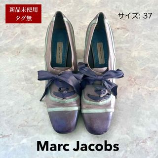 マークジェイコブス(MARC JACOBS)の【未使用】MARC JACOBS レザー チャンキーヒール パンプス(ハイヒール/パンプス)