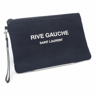 【中古】【Aランク】 SAINT LAURENT サンローラン ポーチ リヴ・ゴーシュ 581369HZP6D1070 クラッチバッグ 迷彩柄 ブラック【ISEYA】(その他)