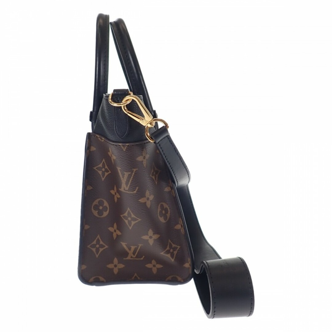 【Aランク】LOUIS VUITTON ルイヴィトン オンマイサイドPM 2wayバッグ M57728 モノグラム カーフスキン ノワール ブラック レディース【ISEYA】