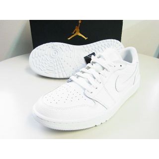 ジョーダン(Jordan Brand（NIKE）)のNIKEナイキエアジョーダン 1 LOW G ゴルフシューズ27cm★ホワイト白(シューズ)