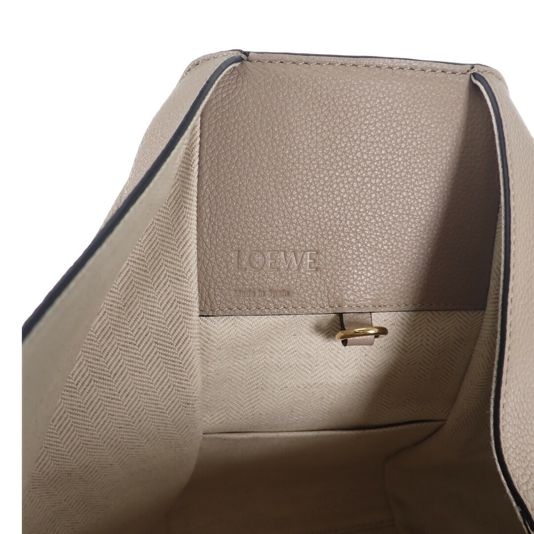 【ABランク】LOEWE ロエベ ハンモックバッグスモール 2wayバッグ A538S35X51 カーフスキン サンド ゴールド金具【ISEYA】