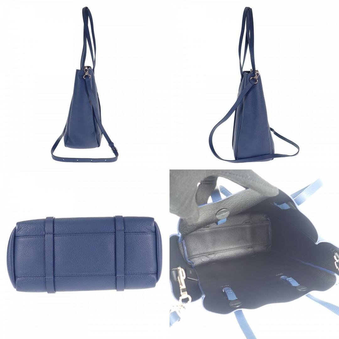 【Aランク】BALENCIAGA バレンシアガ エブリデイトートXS 2wayバッグ 489813 カーフスキン ネイビー【ISEYA】