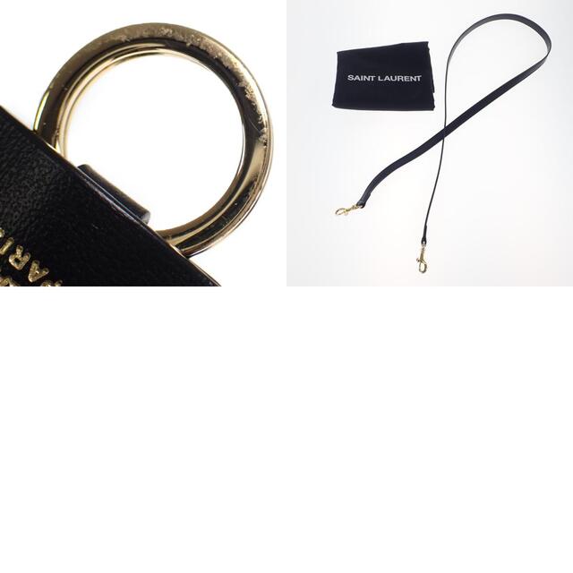 【ABランク】SAINT LAURENT サンローラン ベイビーモノグラムカバス 2wayバッグ 568853 DV700 1000 レザー ブラック ゴールド金具【ISEYA】