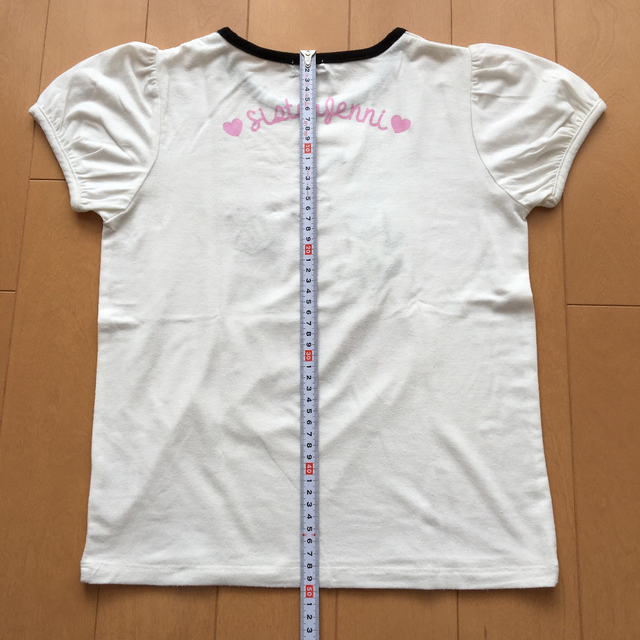 JENNI(ジェニィ)のJENNI ジェニィ　 Tシャツ（150）白×黒（小さめ） キッズ/ベビー/マタニティのキッズ服女の子用(90cm~)(Tシャツ/カットソー)の商品写真