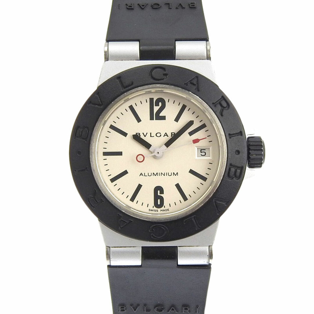 ブルガリ BVLGARI アルミニウムレディース クォーツ 腕時計 ALラバー ホワイト文字盤 AL29TA  新入荷 BV0129