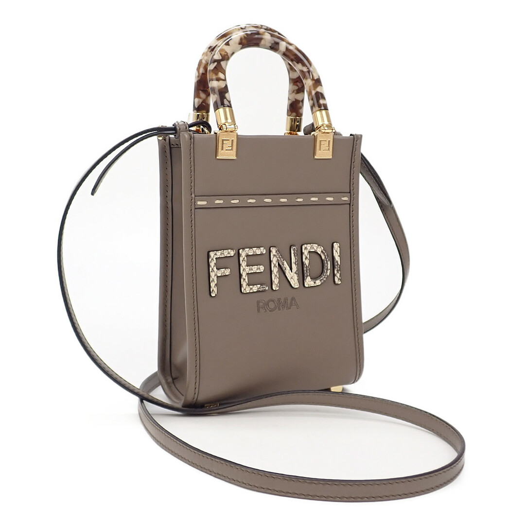 FENDI フェンディ サンシャインショッパースモール 2wayバッグ レザー