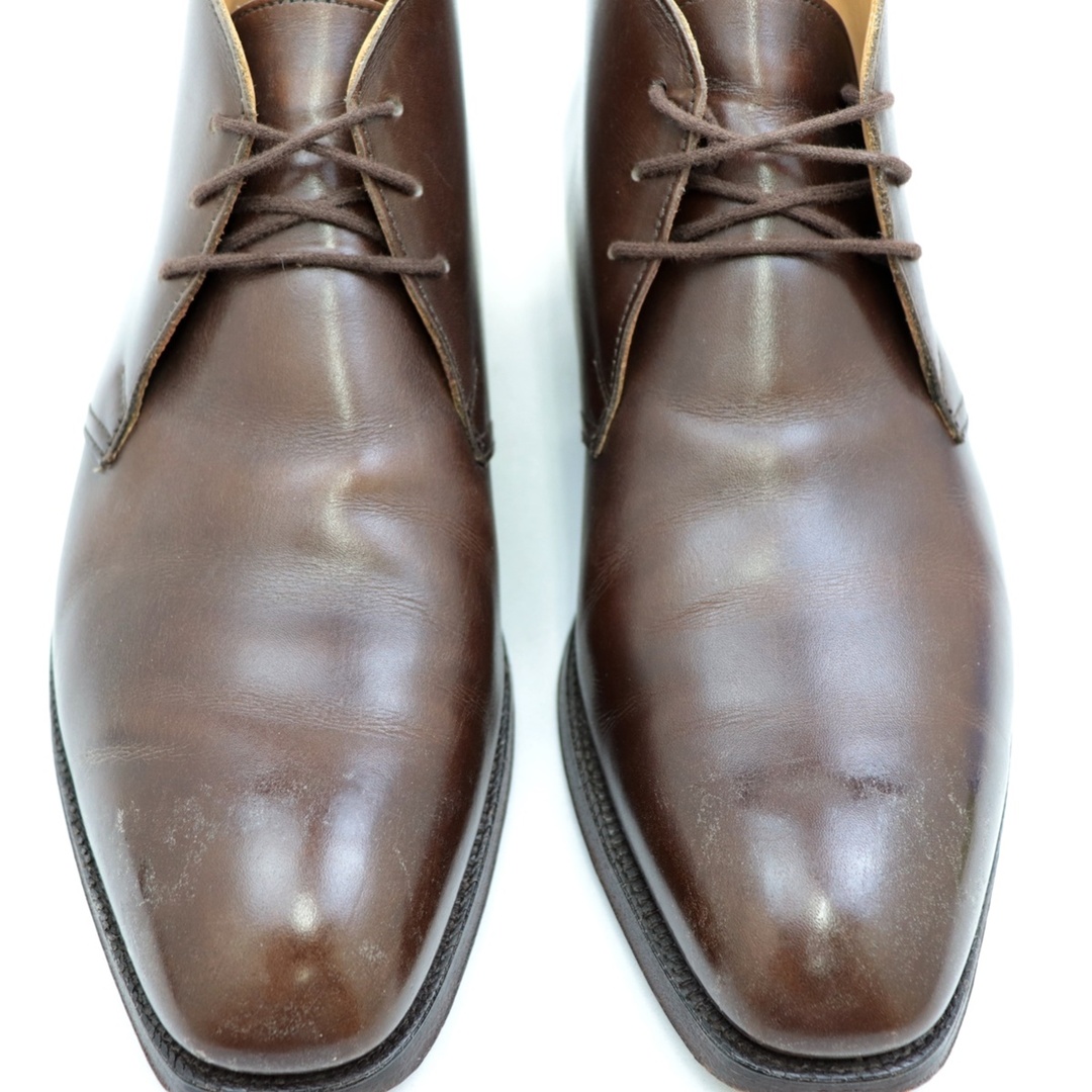 約28cmアウトソール横クロケット&ジョーンズ WOBURN ウーバン レザー チャッカブーツ メンズ 茶 6.5E CROCKETT&JONES