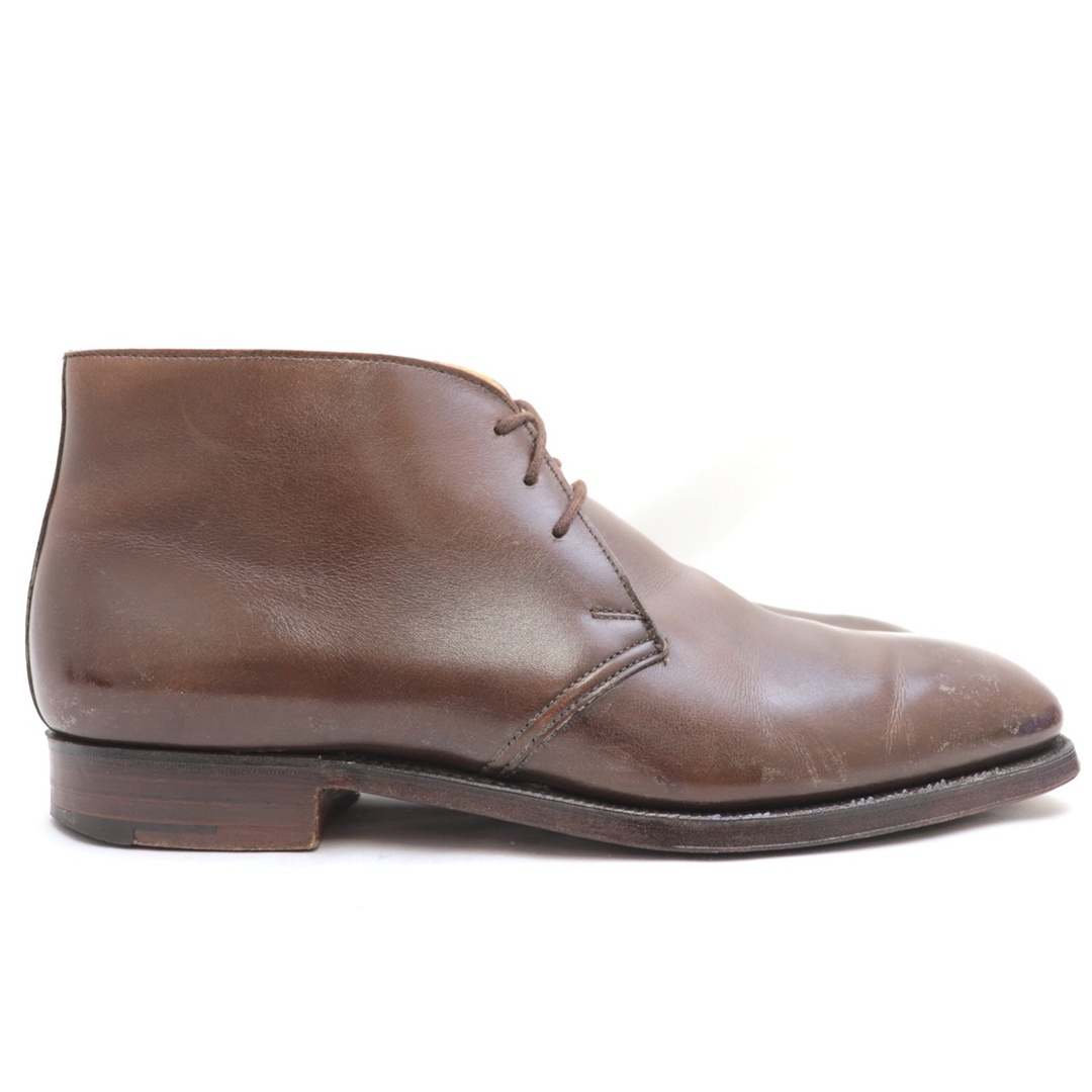 約28cmアウトソール横クロケット&ジョーンズ WOBURN ウーバン レザー チャッカブーツ メンズ 茶 6.5E CROCKETT&JONES