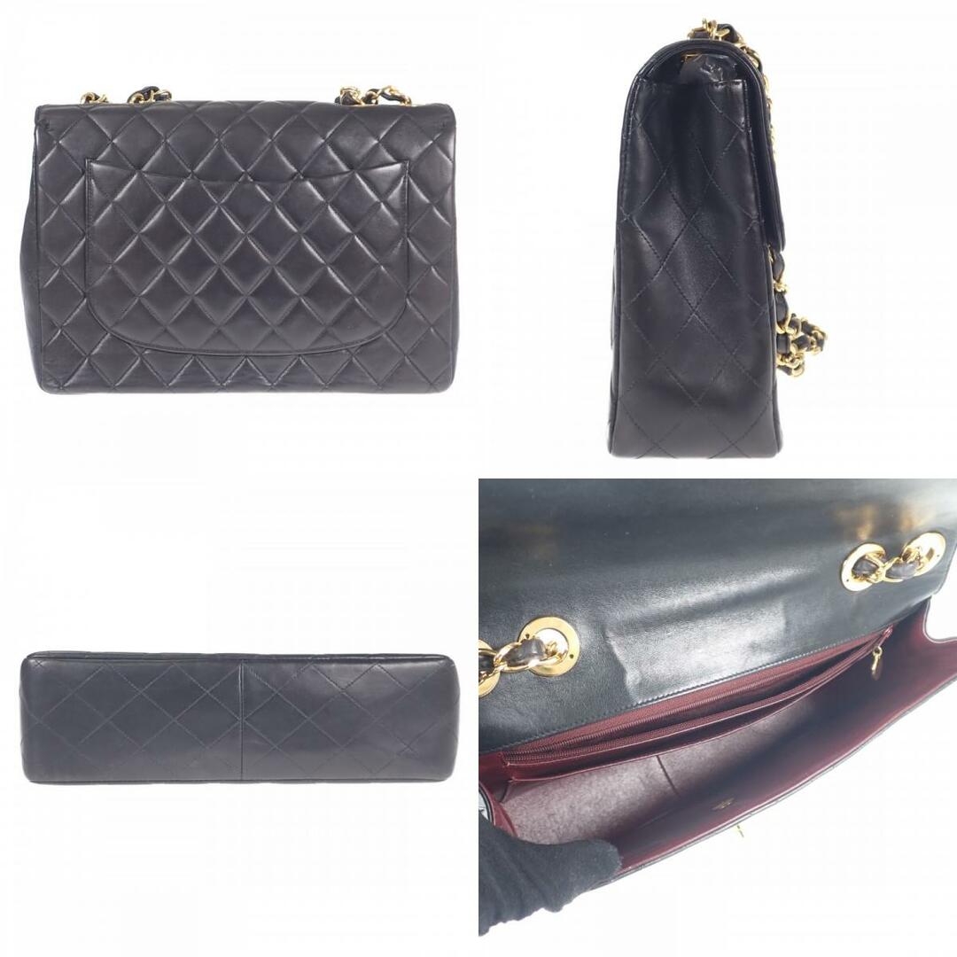 【Bランク】CHANEL シャネル マトラッセ30 ショルダーバッグ ラムスキン ブラック ゴールド金具【ISEYA】