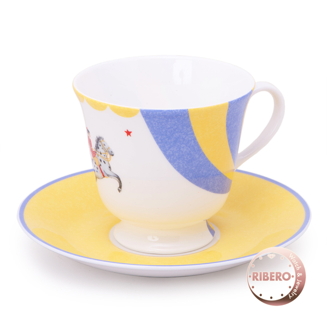 HERMES エルメス カップ＆ソーサー Bebe Circus ベベサーカス 002424P1 食器 コーヒーカップ 碗皿 Tasse & scpe chocolat ecuyere