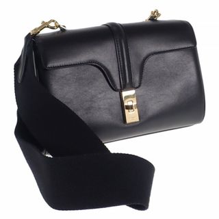 セリーヌ(celine)の【中古】【ABランク】CELINE セリーヌ ティーンソフト16(セーズ) ショルダーバッグ 196853CR4.38NO カーフスキン ブラック ゴールド金具【ISEYA】(メッセンジャーバッグ)