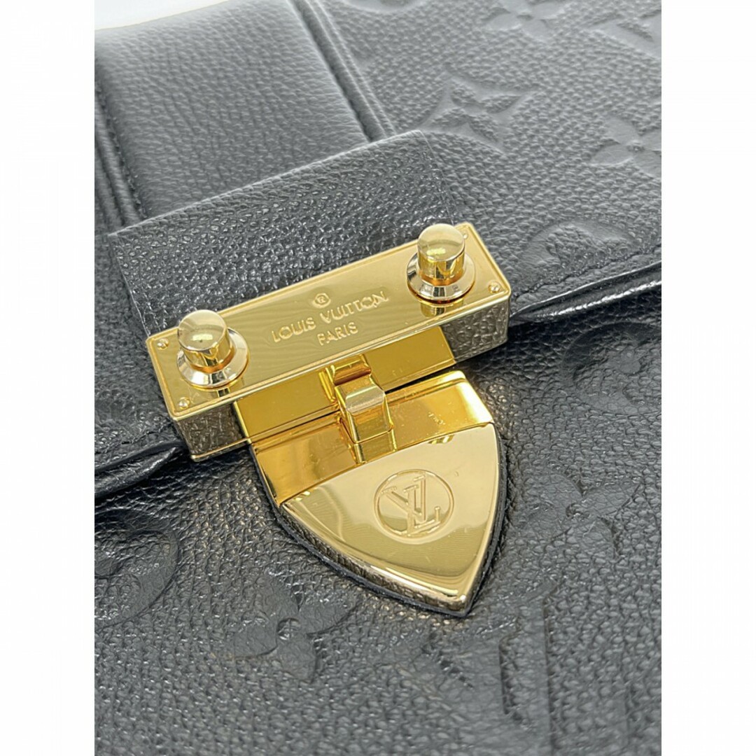 【Aランク】LOUIS VUITTON ルイヴィトン サンシュルピスPM ショルダーバッグ M43392 アンプラント ブラック ゴールド金具【ISEYA】