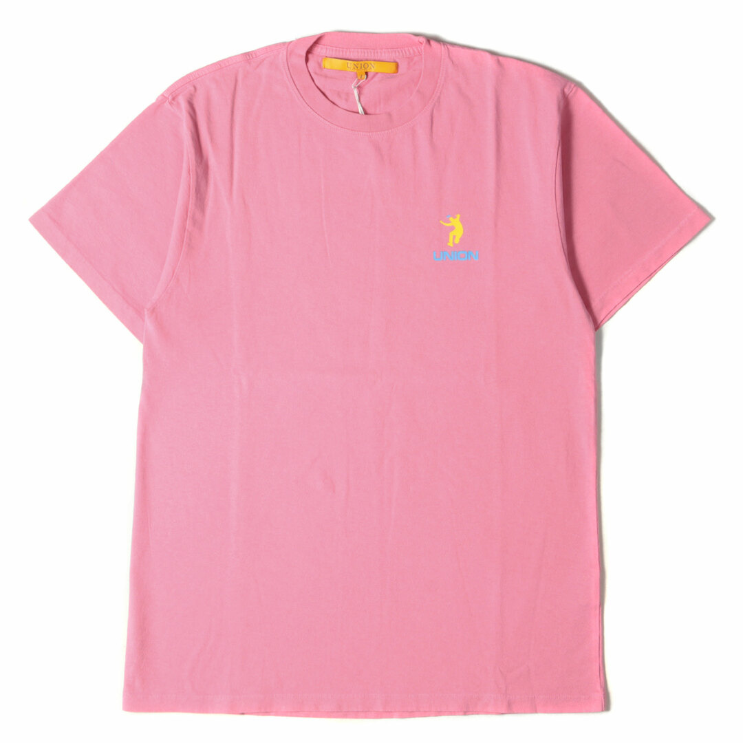 UNION ユニオン Tシャツ バイオウォッシュ加工 フロントマン クルーネックTシャツ RULES TEE 22SS ピンク 1(S) トップス カットソー 半袖  【メンズ】