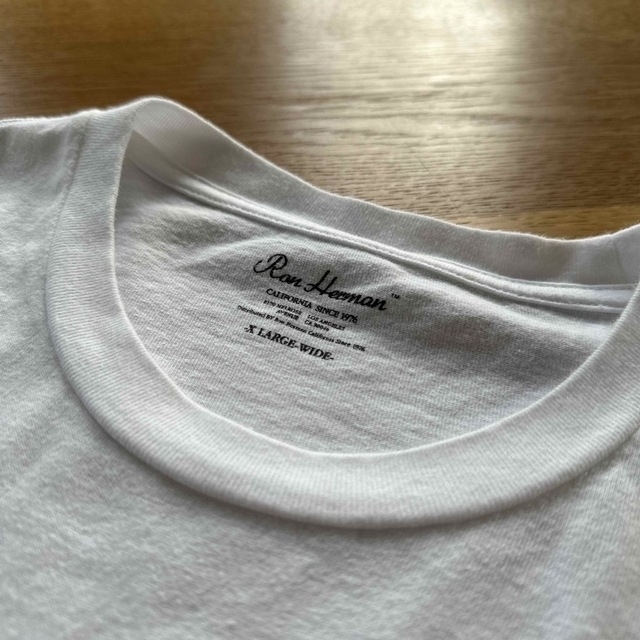 Ron Herman(ロンハーマン)のロンハーマン　白T  XL WIDE メンズのトップス(Tシャツ/カットソー(半袖/袖なし))の商品写真