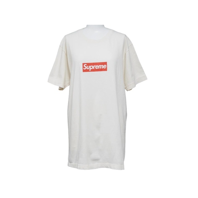 supreme シュプリーム Box Logo Tee 20th Anniversary ボックスロゴ Tシャツ アイボリー 半袖 トップス サイズM  中古 36106 | フリマアプリ ラクマ