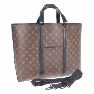 【中古】【Aランク】LOUIS VUITTON ルイヴィトン ウィークエンドトートGM トートバッグ M45733 マカサー ブラウン系【ISEYA】(トートバッグ)